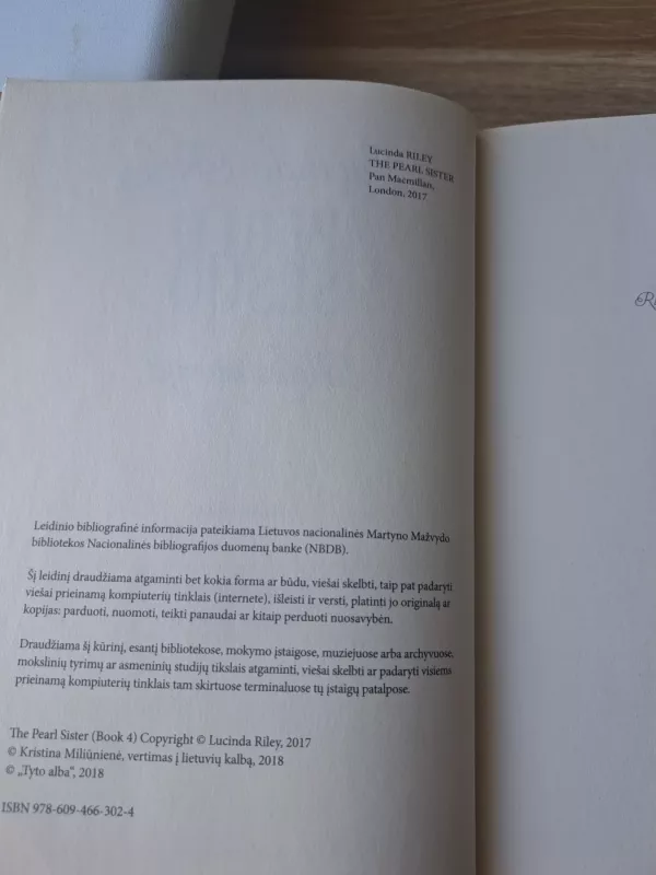 Perlų sesuo Kelės istorija - LUCINDA RILEY, knyga 4