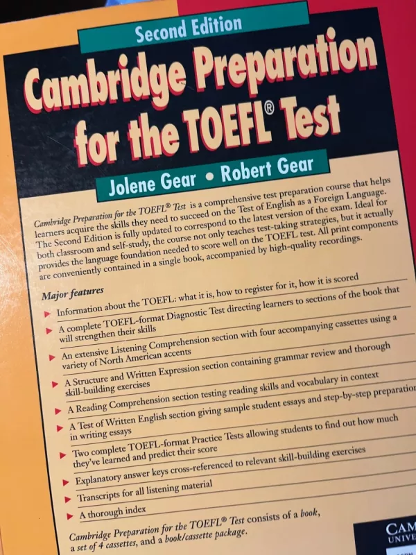 Cambridge preparation for the Toefl Test - J. Gear, knyga 3
