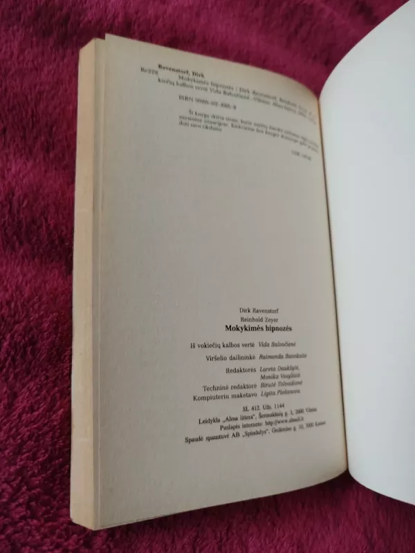 Mokykimės hipnozės - Zeyer Reinhold Revenstorf Dirk, knyga 5