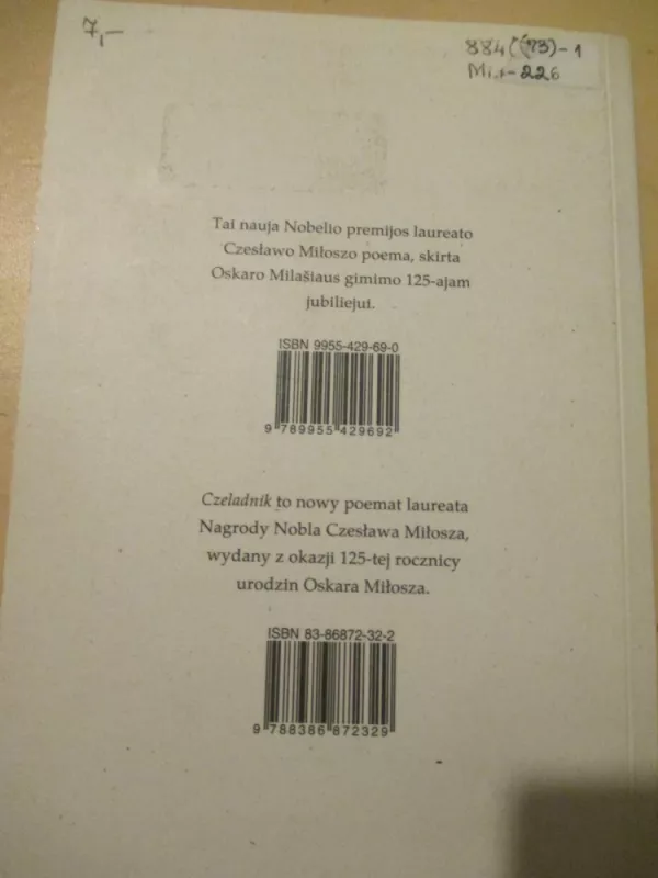 Pameistrys - Czeslaw Milosz, knyga 3