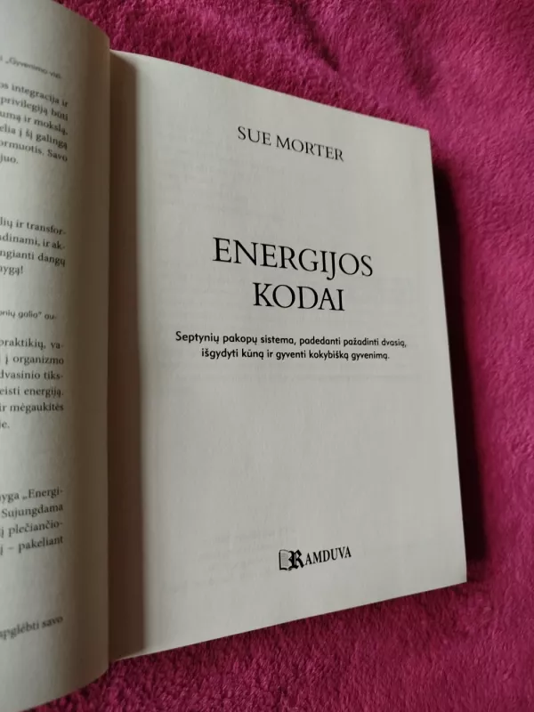 Energijos kodai - Sue Morter, knyga 3