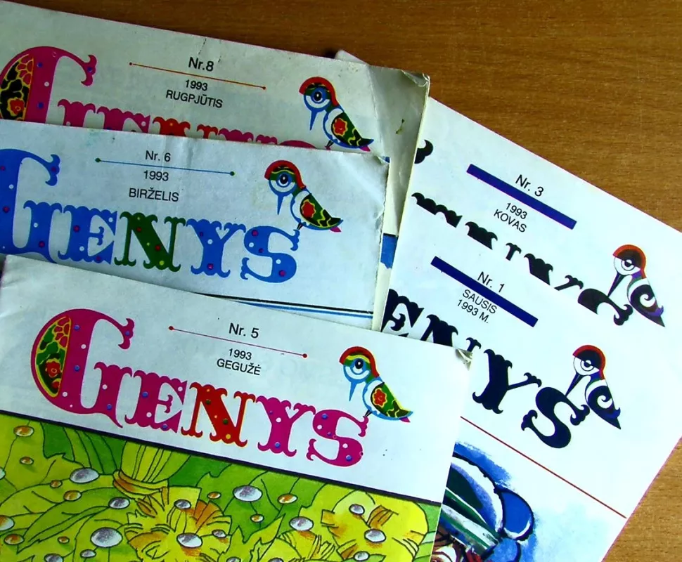 Genys   1993 Žurnalai Nr. 1, 3,  5, 6, 8 - Autorių kolektyvas, knyga 2