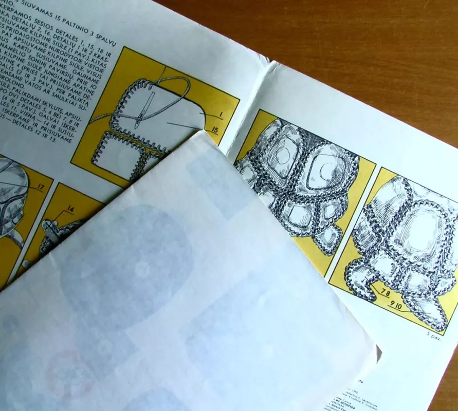 Žaislas iš atraižų. Vėžlys - Sigita Saulėnienė, knyga 3