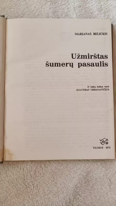 Užmirštas šumerų pasaulis - Marianas Belickis, knyga 2