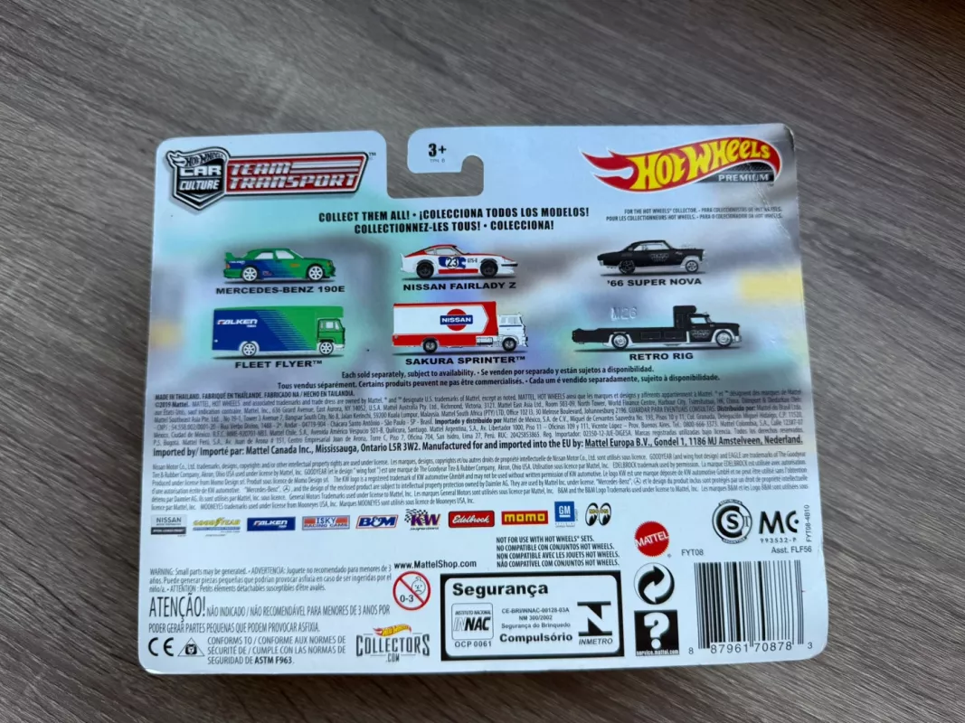 Mercedes - Benz 190E Fleet Flyer Falken Hot Wheels Premium - , namai ir interjeras 6