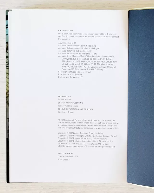 The Brussels of Horta - Francoise Dierkens Aubry , knyga 4