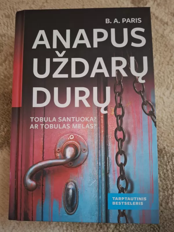 Anapus uždaru duru - B.A.Paris, knyga