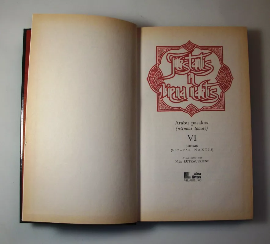 Tūkstantis ir viena naktis VI tomas - Arabų pasakos, knyga 5