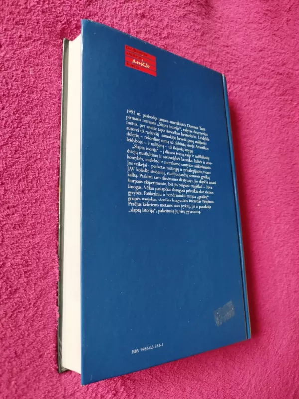 Slapta istorija - Donna Tartt, knyga 6