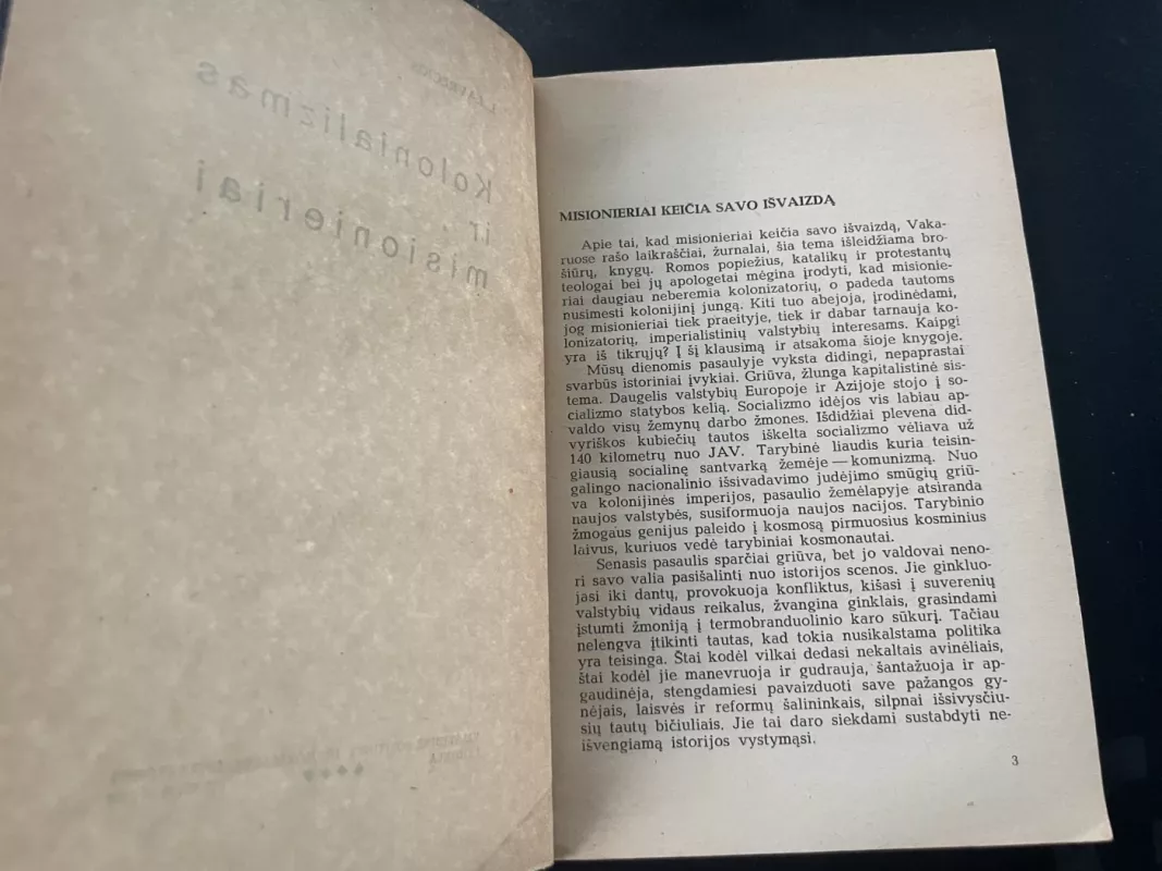 Kolonializmas ir misionieriai - I. Lavreckis, knyga 4