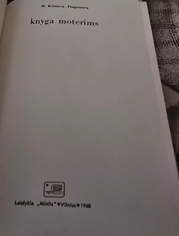 Knyga moterims - M. Klimova-Fiugnerova, knyga 3