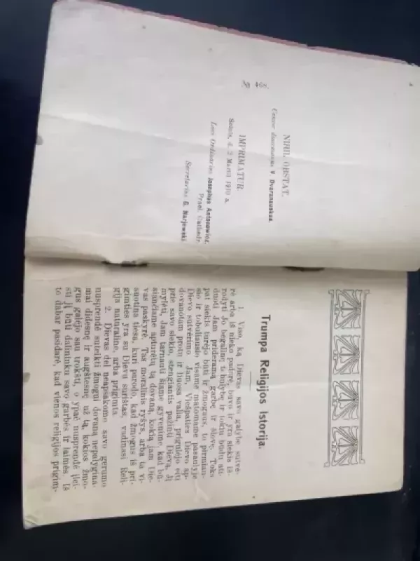 Trumpa religijos istorija - Kun. V. Kulikauskas , knyga 3