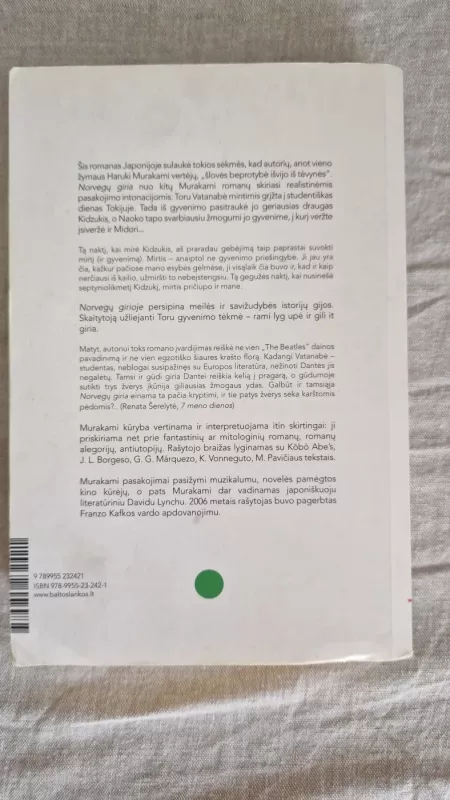 Norvegų giria - Haruki Murakami, knyga 4