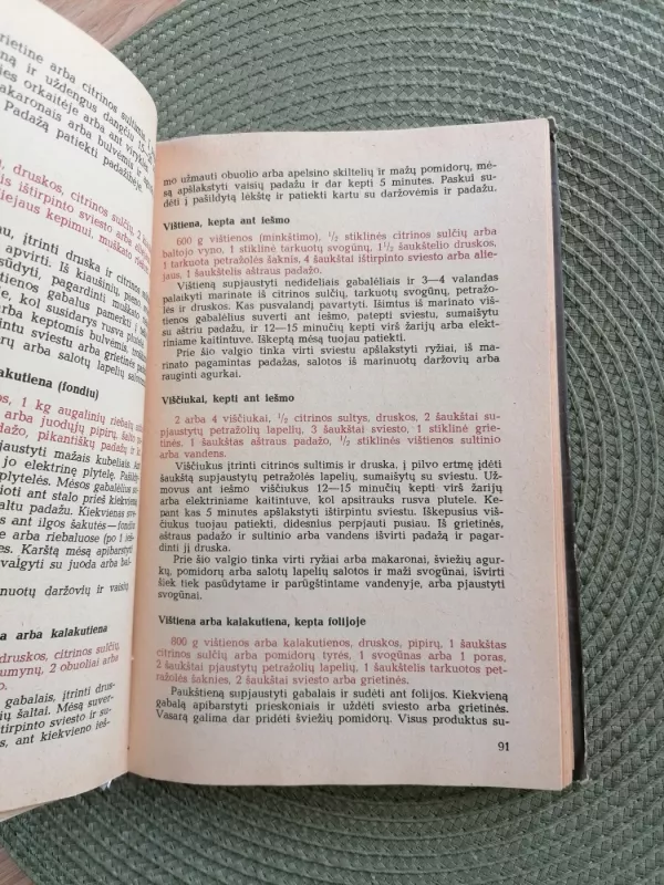 Mėsos ir grybų valgiai - O. Relvė, S.  Maso, knyga 6