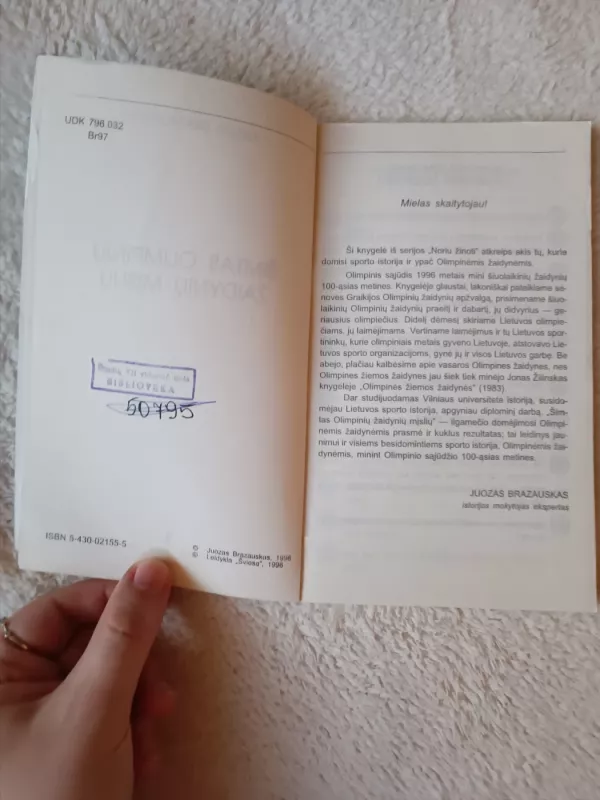 Šimtas olimpinių žaidynių mįslių - Juozas Brazauskas, knyga 4