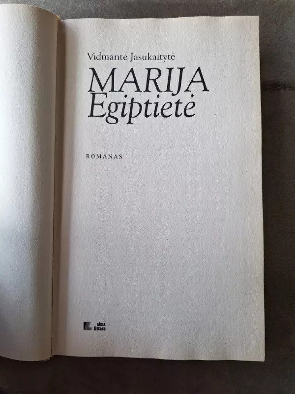 Marija Egiptietė - Vidmantė Jasukaitytė, knyga 3