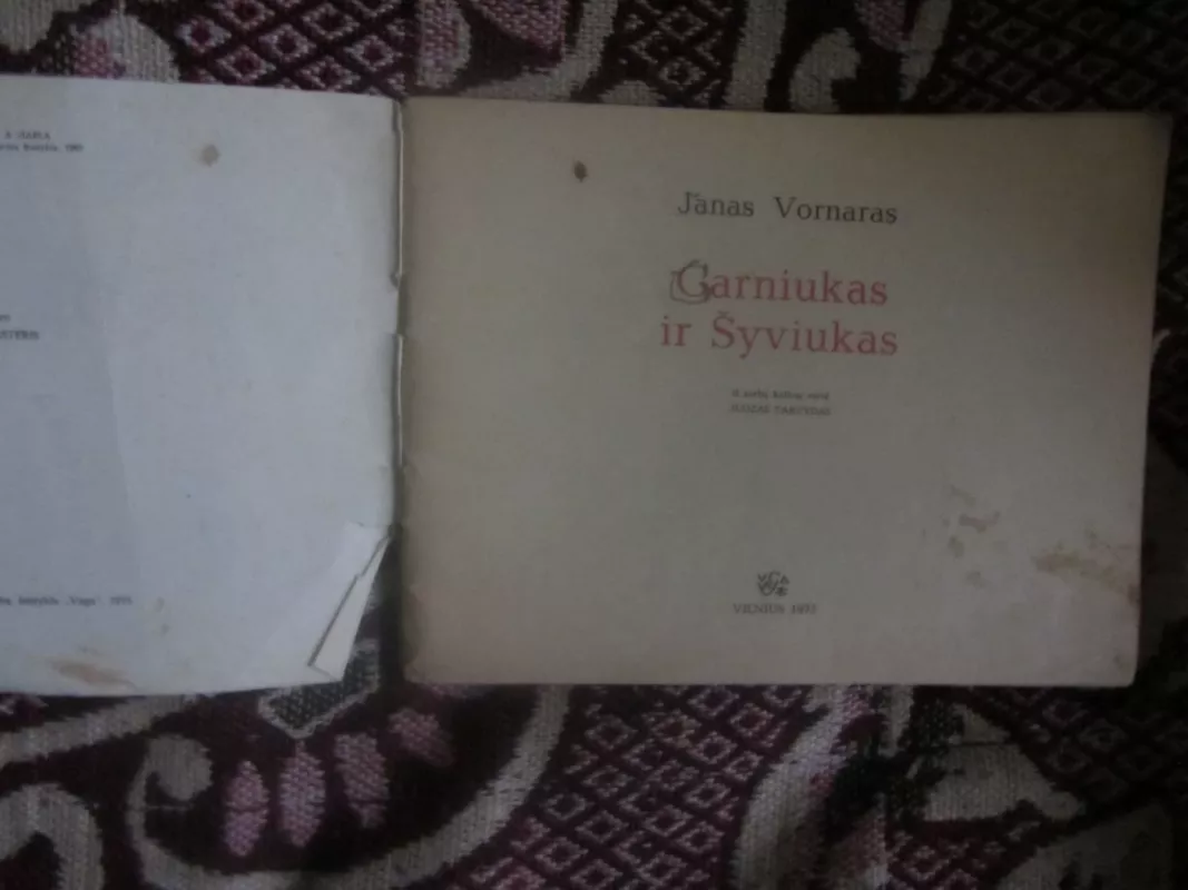 Garniukas ir Šyviukas - Janas Vornaras, knyga 3