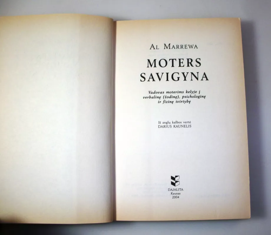 Moters savigyna - Al Marrewa, knyga 4