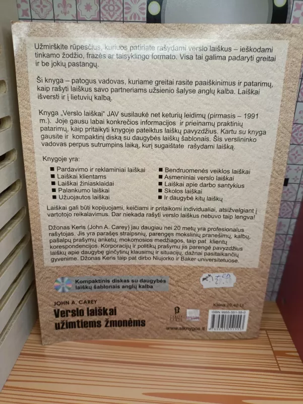 Verslo laiškai užimtiems žmonėms - John A. Carey, knyga 5