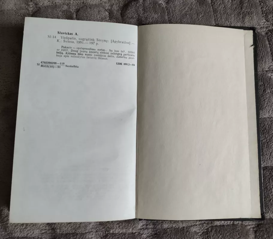 Apie partizanus, tremtį - Albinas Slavickas, knyga 5