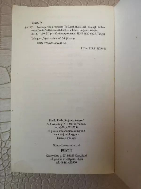 Noriu jo viso - Leigh Jo, knyga 4