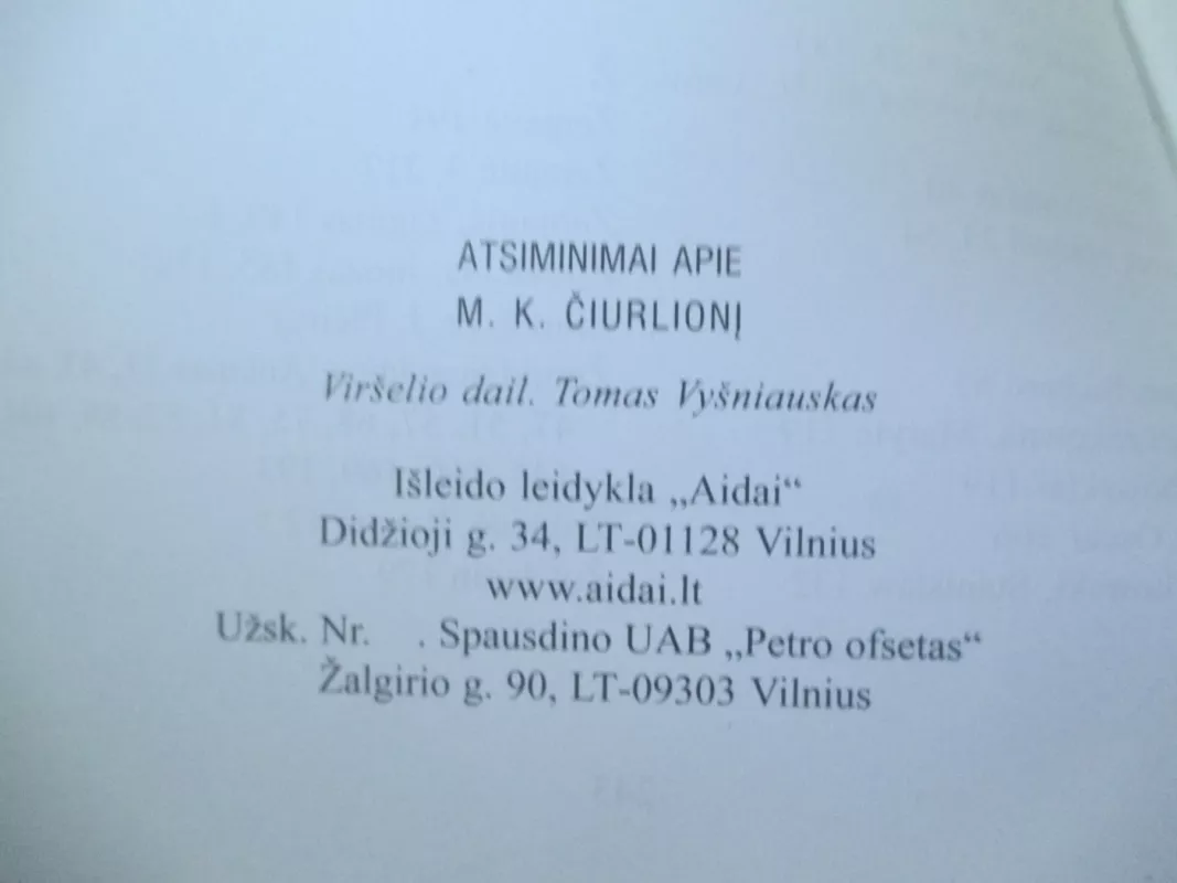 Atsiminimai apie M. K. Čiurlionį - Autorių Kolektyvas, knyga 4