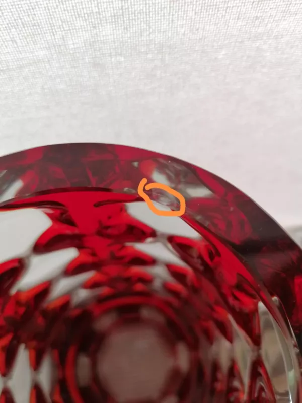 Reta vintažinė stiklo vaza,  V. S. Murachver - , namai ir interjeras 5