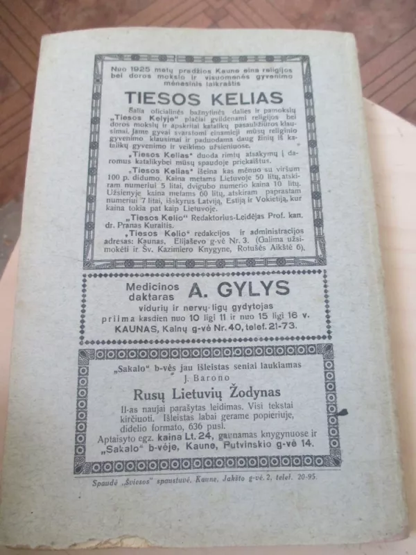 Tiesos kelias 1933 m. Nr. 6 - Autorių kolektvas, knyga 4