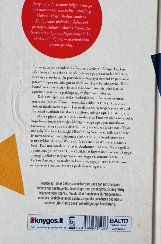 Kai marta šoka - Tom Saller, knyga 3