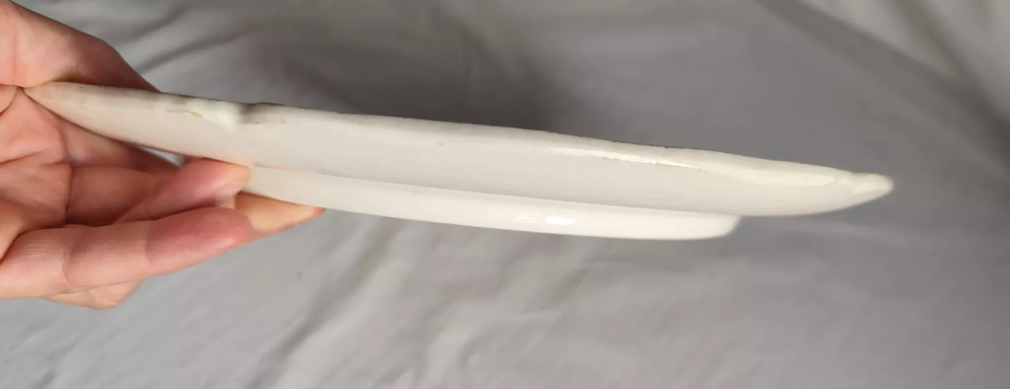 Vintažinė prancūziško fajanso lėkštė - padėklas Obernay Faienceries Sarreguemines - , namai ir interjeras 6