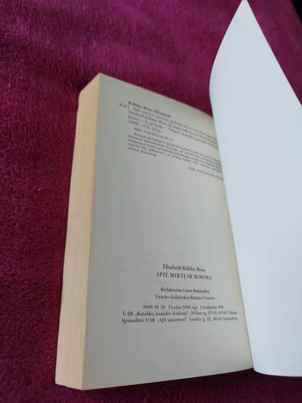 Apie mirtį ir mirimą - Elisabeth Kubler-Ross, knyga 5