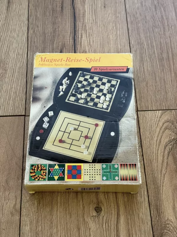 Retro kelioninis magnetinių žaidimų rinkinys - 8 žaidimai - , stalo žaidimas 6