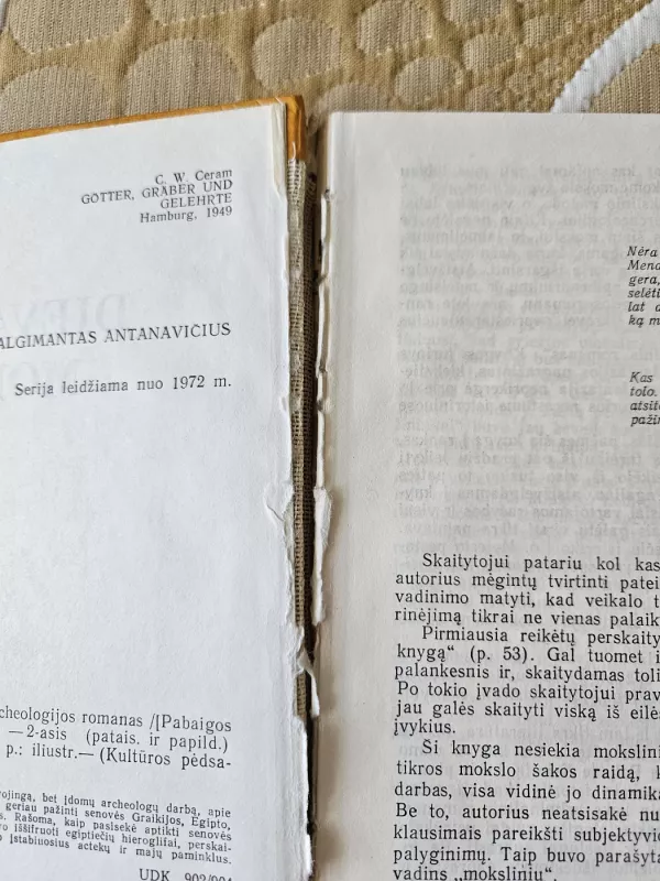 Dievai, kapai ir mokslininkai - K.V. Ceramas, knyga 6