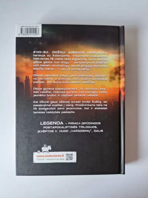 Legenda - Marie Lu, knyga 3