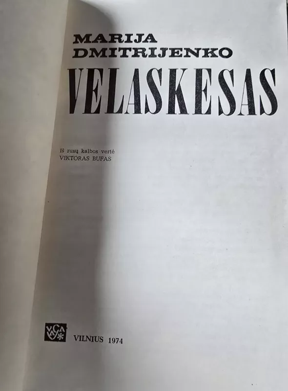 Velaskesas - Marija Dmitrijenko, knyga 3