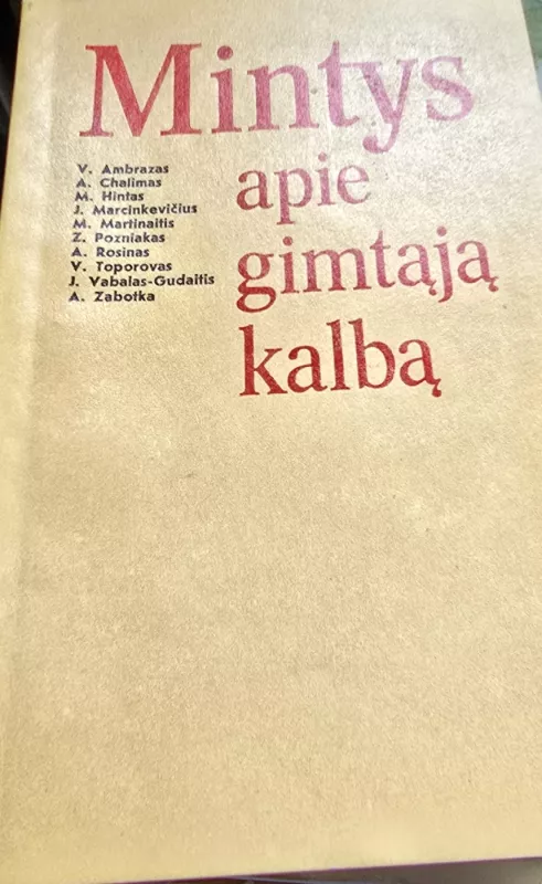 Mintys apie gimtąją kalbą - Robertas Balčas, knyga 2