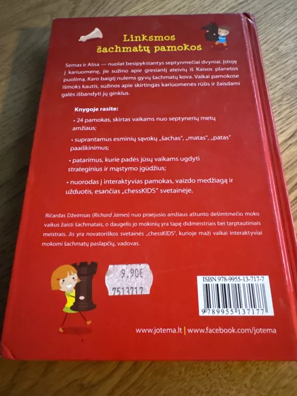 Šachmatai vaikams - Richard James, knyga 3