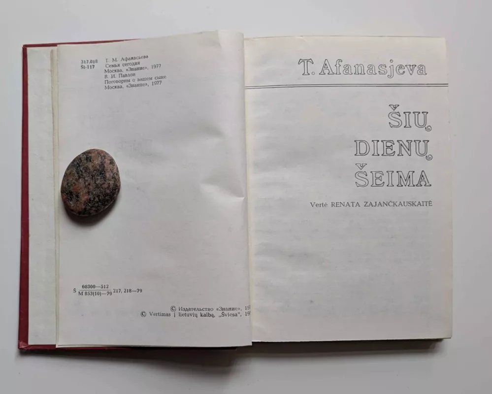 Šių dienų šeima - Tamara Afanasjeva, knyga 3