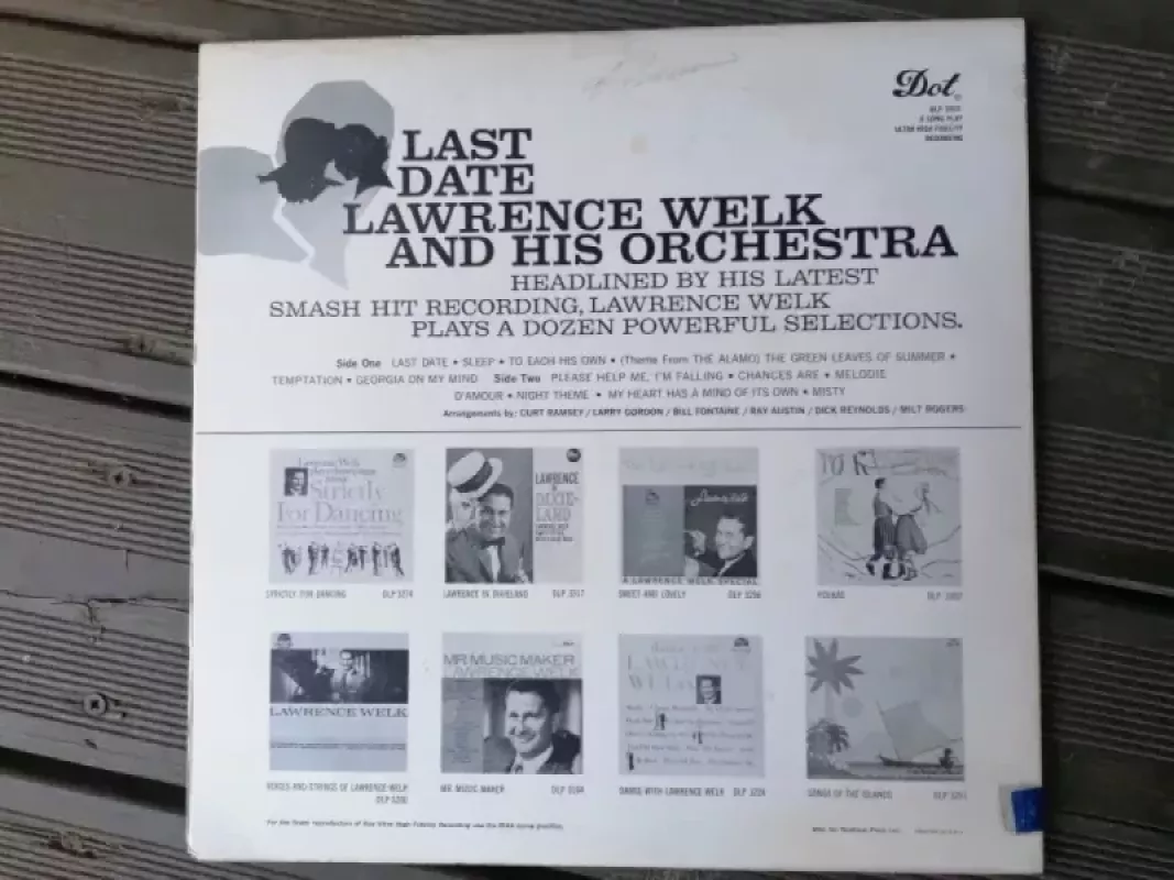 Lawrence Welk And His Orchestra - Last Date - Syd Lawrence And His Orchestra, plokštelė 3