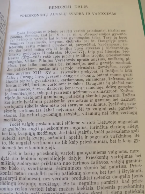 Prieskoniniai augalai - S. Dagytė, E.  Penkauskienė, knyga 2