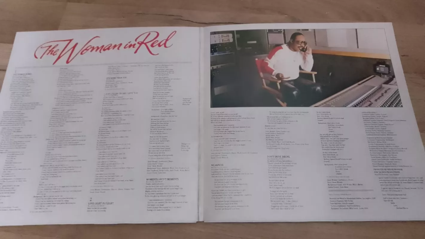 The Woman in Red - Stevie Wonder, plokštelė 4