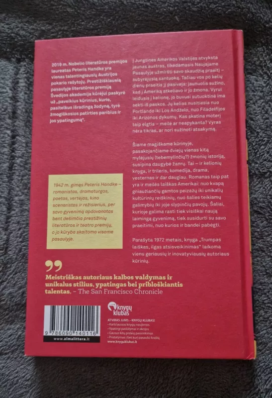 Trumpas laiškas, ilgas atsisveikinimas - Peter Handke, knyga 3