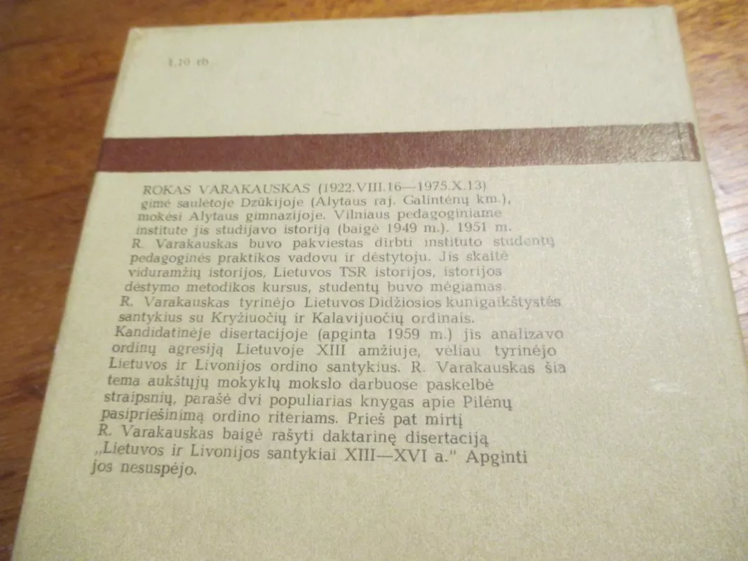 Lietuvos ir Livonijos santykiai XIII-XVI a. - Rokas Varakauskas, knyga 4