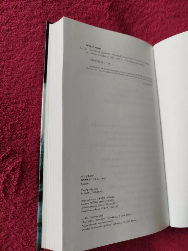 Amerikietiška pastoralė: romanas - Philip Roth, knyga 5