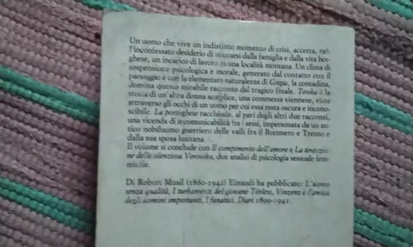 Tre donne - Robert Musil, knyga 3