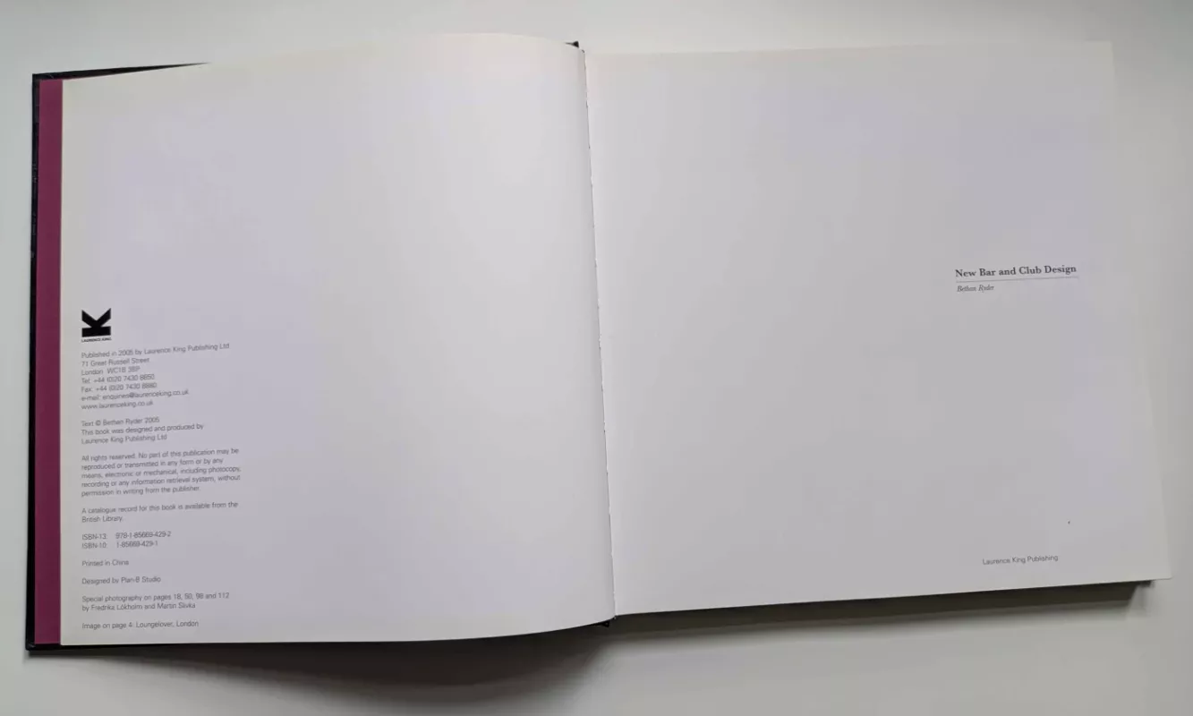 New Bar And Club Design 2005 -  Bethan Ryder, knyga 3