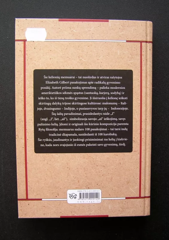 Valgyk, melskis, mylėk - Elizabeth Gilbert, knyga 4