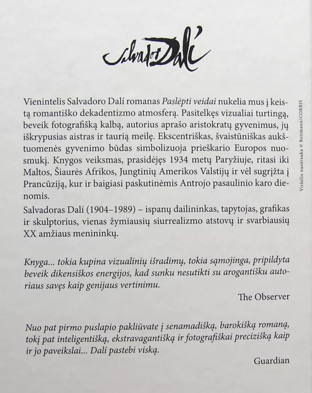 Paslėpti veidai - Salvadoras Dali, knyga 5