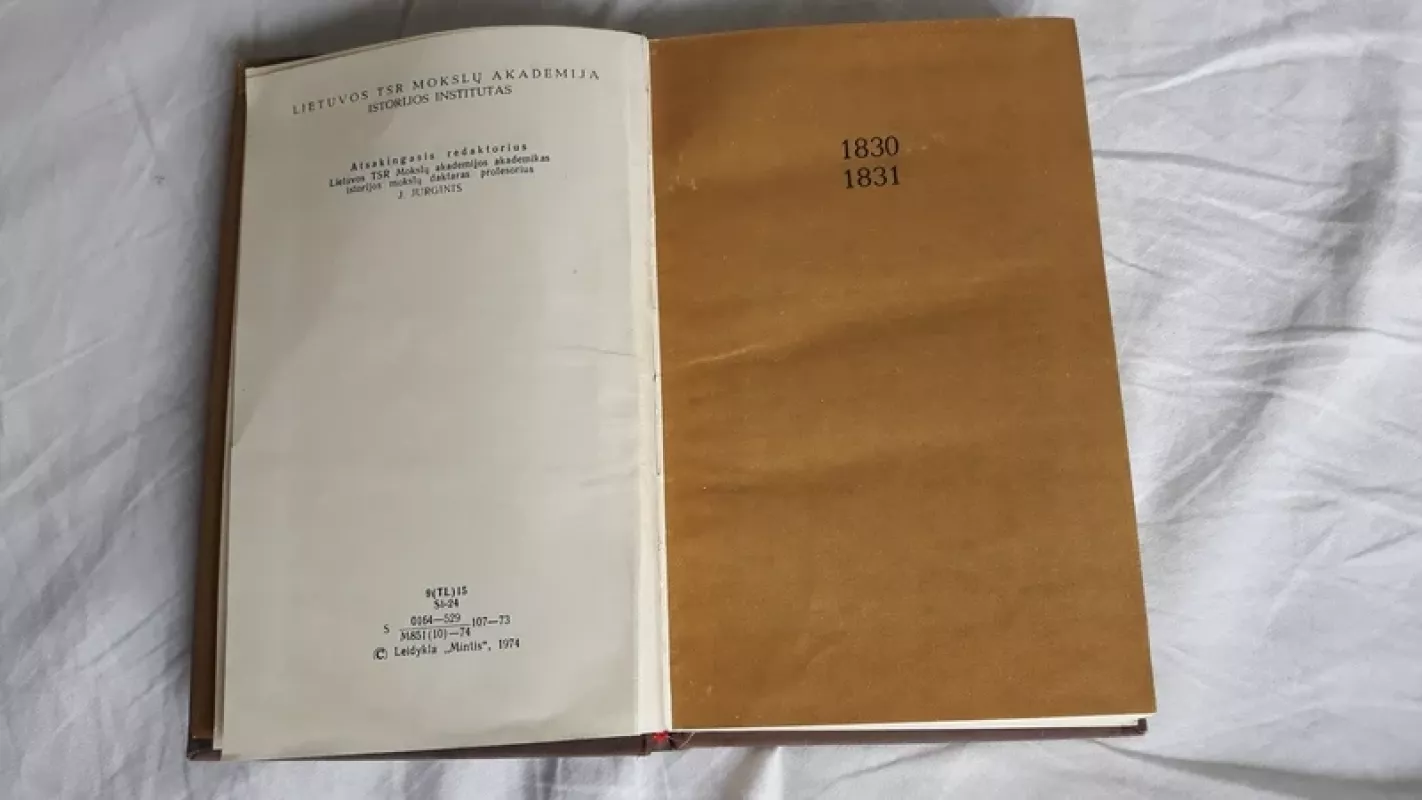 1830-1831 metų sukilimas Lietuvoje - Feliksas Sliesoriūnas, knyga 3