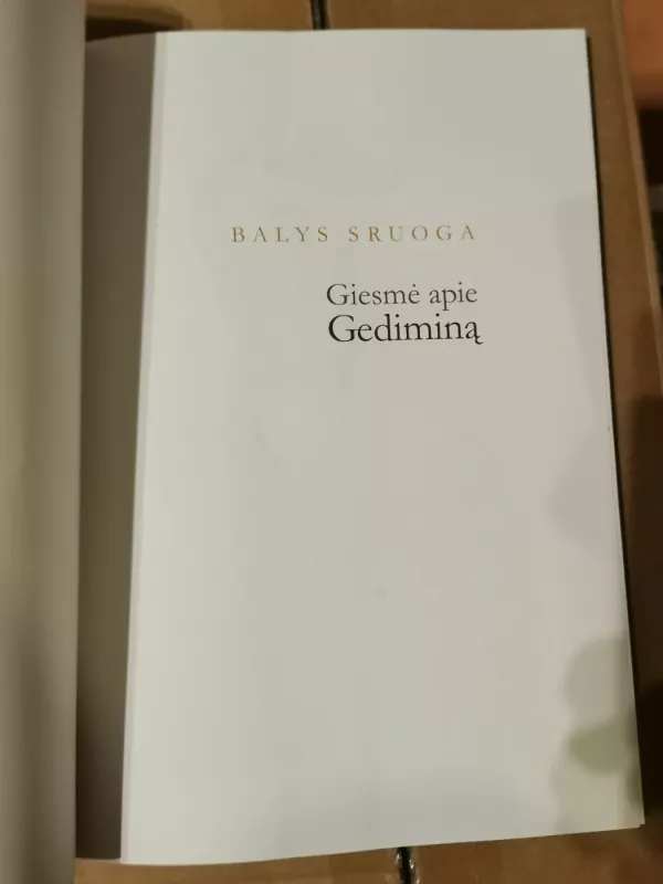 Giesmė apie Gediminą - Balys Sruoga, knyga 3
